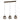 ESPINAL 3 Light Bronze Steel Bar Pendant