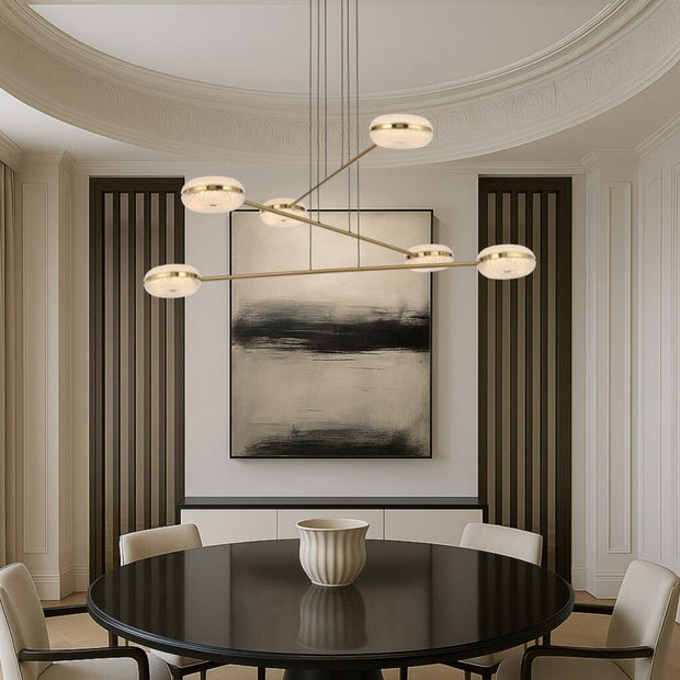 Govan 6 Light Antique Gold Pendant