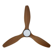 Noosa 60 DC Ceiling Fan Black with New Teak and LED Light