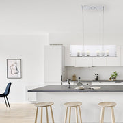 Pelion 4lt Pendant Chrome with Clear Glass