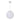 Siena 300mm Opal Sphere Chain Pendant White