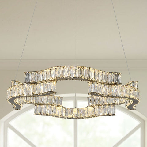 Jura 50w CCT Dim LED 1 Tier Pendant Gold with Remote