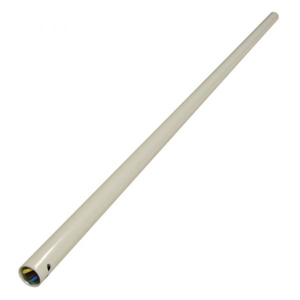 Downrod DC Ceiling Fan 1800mm Inc Wiring Loom Matt White to suit WIFI Models & Quantum/Zorro