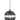 Maddox 1L Outdoor Pendant Black