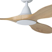 Noosa 60 DC Ceiling Fan White with Blackbutt