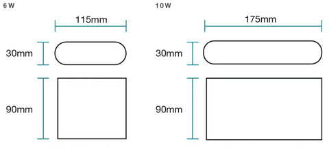 Integra 6W LED CCT Wall Exterior Small White