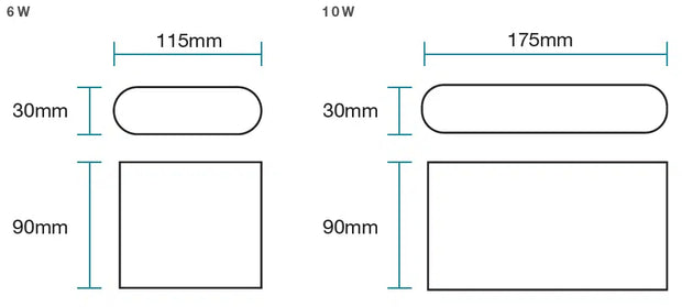 Integra 10W LED CCT Wall Exterior Medium Matt Black