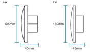 Torino 9W LED CCT Wall Exterior Large White