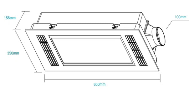 Furnace Heat/Cooler Light Exhaust White