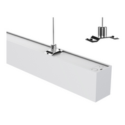 29w 1167mm Linear Light with 3 Circuit Track Black 4000k