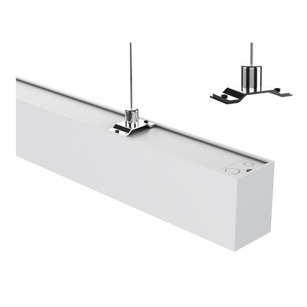 17w 498mm Linear Light Only with Louvre Lens White 3000k