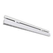 17w 498mm Linear Light with 3 Circuit Track Mount and Louvre Lens White 4000k