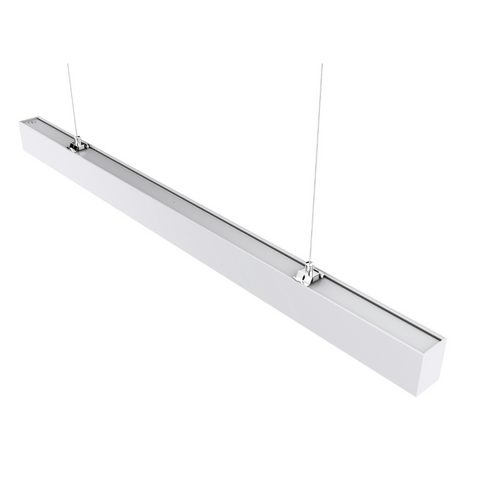 45w 2330mm Linear Light Only with Louvre Lens White 3000k