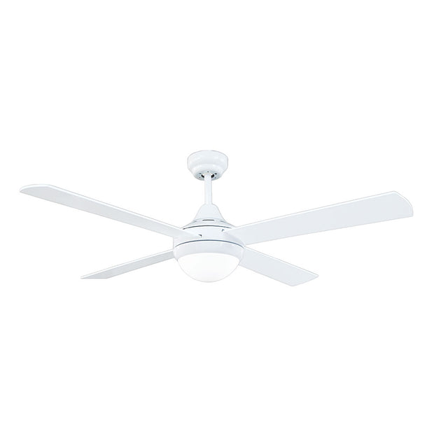 Tempo Plus AC 48 Ceiling Fan White with E27 Light and Remote