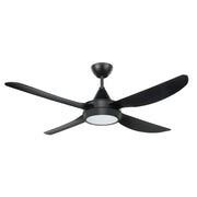 Vector II 52 ABS Ceiling Fan Black with CCT LED