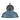 Wallace 1L Barn Lantern Denim Blue and Black