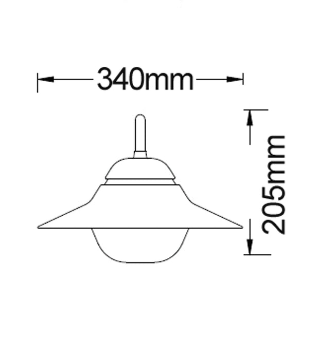 Spy Exterior Pendant Light Black