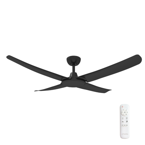 FlatJET 56 3, 4 or 5 Blade DC Ceiling Fan Black