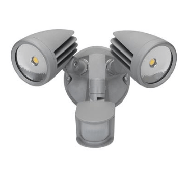MURO PRO 30S 30W Twin Spotlight with Sensor - Silver