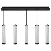 Charm 5x10W CCT LED 5lt Bar Pendant Black