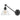 Arti 1L Wall Bracket Medium Black and Glass