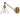 Arti 1L Wall Bracket Heritage Brass and Glass