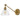 Arti 1L Wall Bracket Heritage Brass and Glass