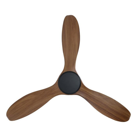 Noosa 52 DC Ceiling Fan Black with New Teak