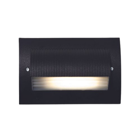 Santorini 6W LED Surface Mount Bricklight Black