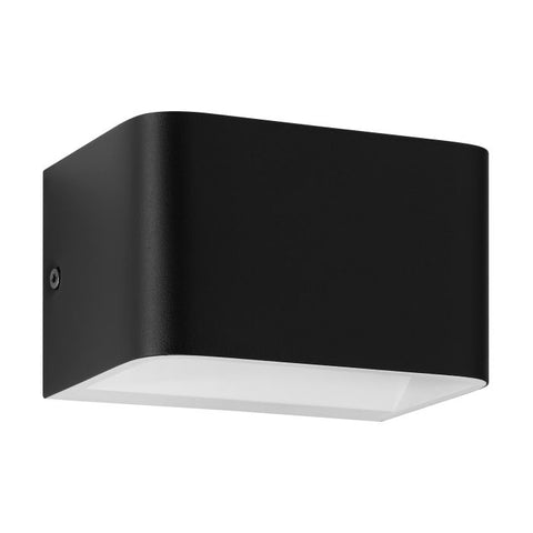 SANIA 4 7W LED CCT Small Up/Down Black Wall Light