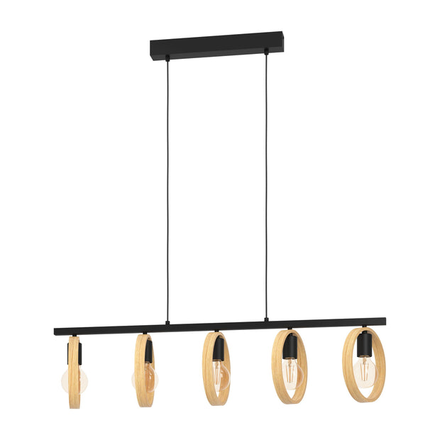 Ipsden 5 Light Black Pendant Light