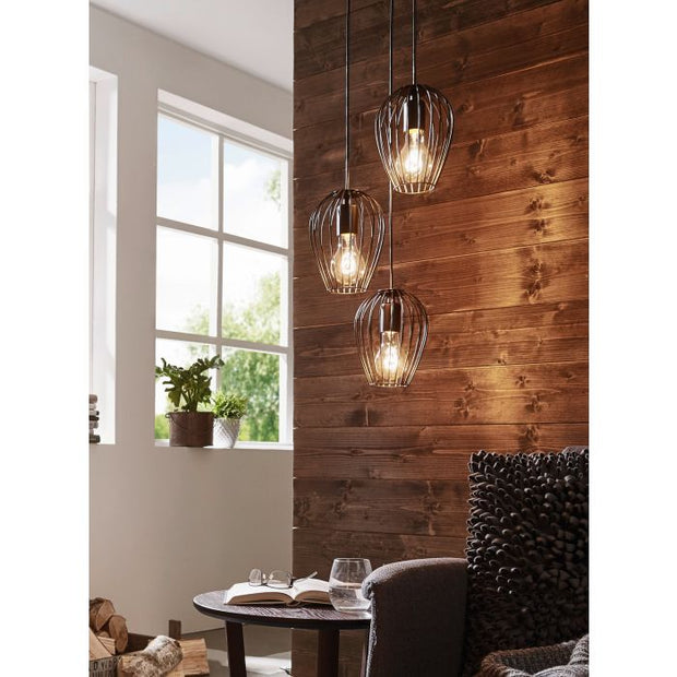 Newtown Pendant Light - 3 Light Cluster