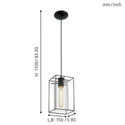 Loncino Pendant Light Black