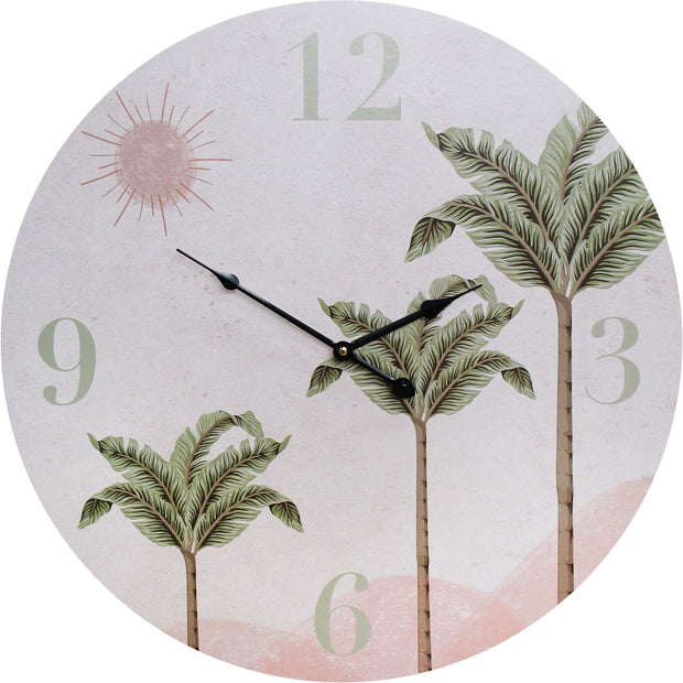 LC9969-1 Desert Palm 58cm Clock