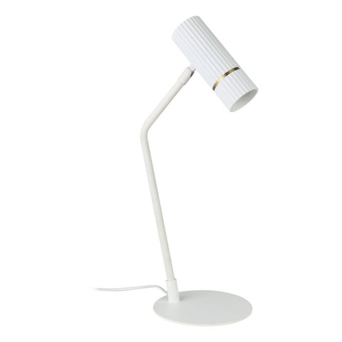 CAMINIA 1X5W GU10 LED CCT White/Brass Table Lamp