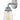 Fritz 1L Vanity Wall Sconce Chrome