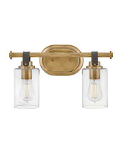 Halstead 2L Wall Sconce Heritage Brass