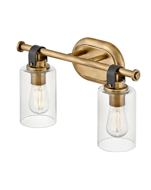Halstead 2L Wall Sconce Heritage Brass