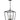 Dianna 4 Light Small Pendant Midnight Black