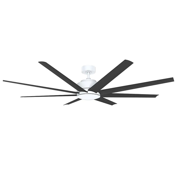 Titanic 60 DC Ceiling Fan LED White with Black Blades