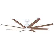 Titanic RWS 60 DC Ceiling Fan LED White with Mahogany Blades