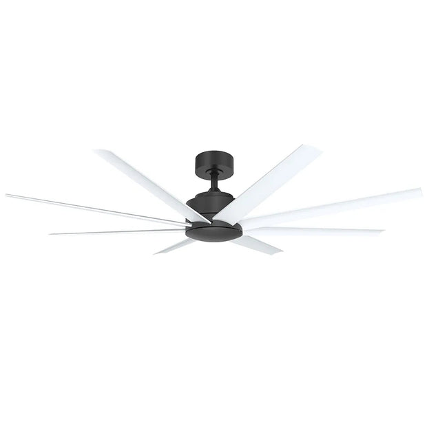 Titanic 60 DC Ceiling Fan Black with White Blades