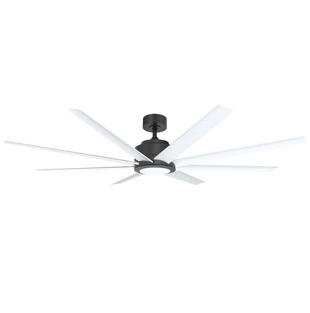 Titanic 60 DC Ceiling Fan LED Black with White Blades