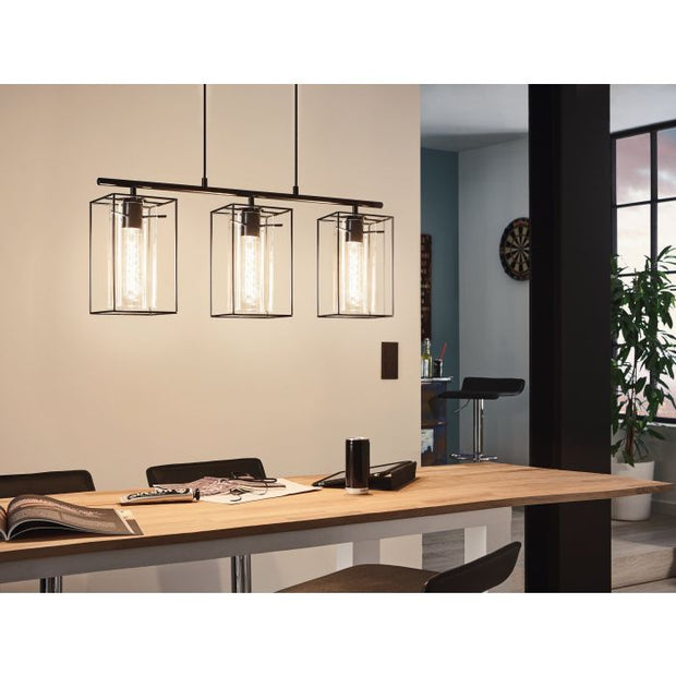 Loncino Pendant 3 Light Bar Black