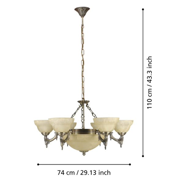 Marbella Pendant Light E14 Antique Bronze