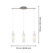 Troy 3 Pendant 3 Light Bar