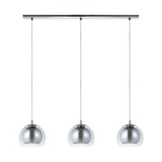 Rocamar Pendant 3 Light Bar - Chrome