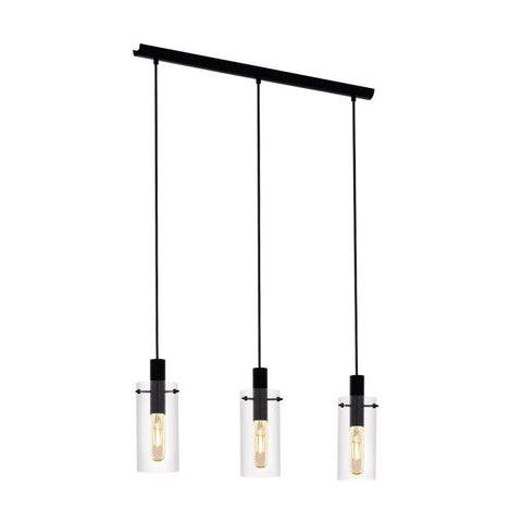 Montefino Glass Pendant 3 Light Bar