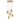 Kolisa 5LT LED Pendant Light 30w Tri Colour - Beige