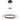 Romay LED 60cm Pendant Light 40w Tri Colour - Black/Opal